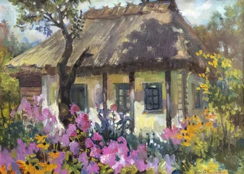 Jardin rustique de cottage