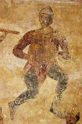 Musiciens et acrobates (détail)