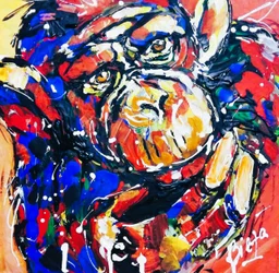 Portrait coloré d