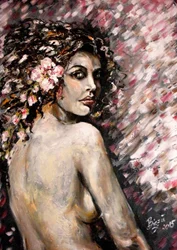 Regard floral mystérieux