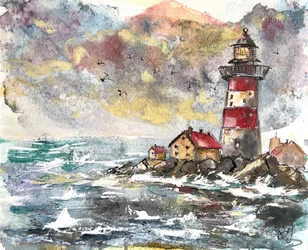 La côte des phares balayée par les tempêtes