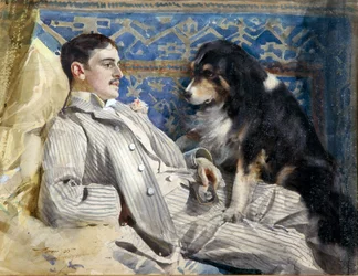 Clarence Barker (mort en 1896 - pianiste et compositeur américain) par Anders Leonard Zorn