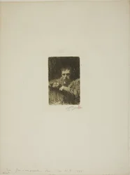 Un peintre-graveur (Autoportrait)