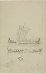 Croquis du voilier du capitaine Anderson