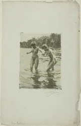 Deux baigneurs