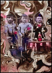 UN VERRE POUR MIEUX TRAVAILLER, 2002 (Peinture numérique)