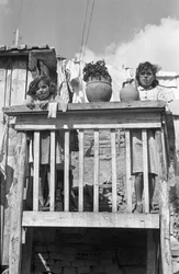 CROTONE - GIRLS LOOKING OUT OF THE TERRACE