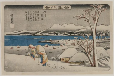 Neige du soir à Uchikawa de la série Huit vues de Kanazawa