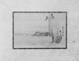Baie de Honmoku dans la province de Musashi, 19ème siècle