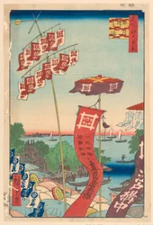 Pont Kanasugi, Shibaura de la série Cent vues d