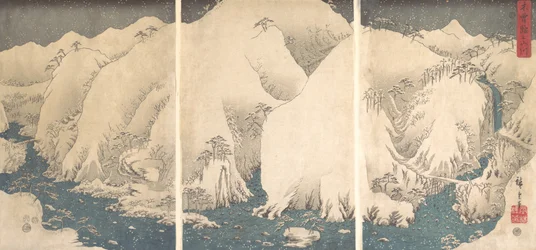 Gorge de Kiso sous la neige