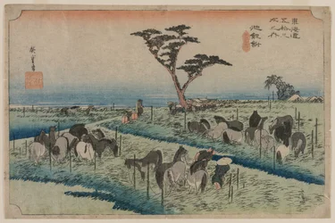 Les Cinquante-Trois Stations du Tokaido : Chiryu, 1833-1834