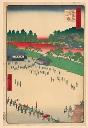 Yatsukoji Junction à Suji-chigai (Suji-chigai-uchi, Yatsukoji) de la série Cent vues célèbres d