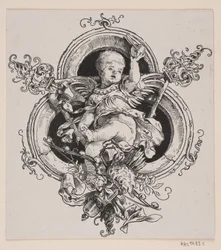 Page de titre et vignette pour une édition de "Faust", Munich 1884