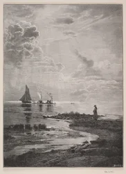 Vue de la promenade du bord de mer