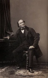 Henri Robin, prestidigitateur néerlandais, vers 1860