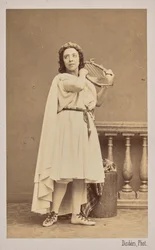 Portrait de la chanteuse et compositrice Pauline Viardot 1821-1910, 1862