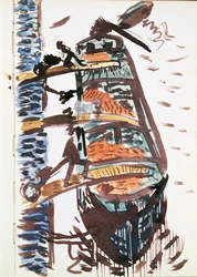 Album, page 105 (aquarelle sur papier)