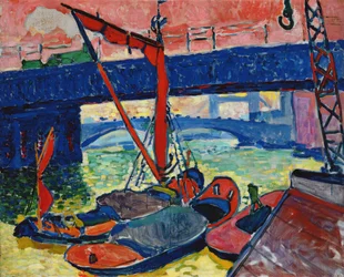 Barges sur la Tamise