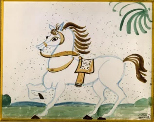 Cheval bridé