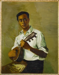 Le noir à la mandoline