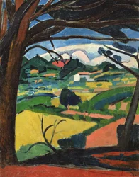 Paysage Provencal (oil on canvas)