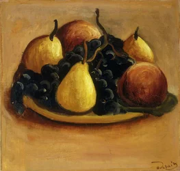 Pears, Peaches and Grapes ; Poires, Peches et Raisins