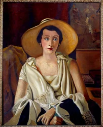 Portrait de Madame Paul Guillaume au grand chapeau