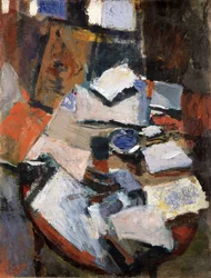 Nature morte sur une table, vers 1903 (huile sur toile)