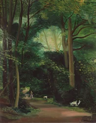 Les chèvres de Chambourcy, vers 1948-49 (huile sur toile)
