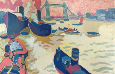 Les remorqueurs ou les bateaux sur la Tamise