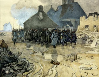 Première guerre mondiale : retour de la patrouille, juillet 1915
