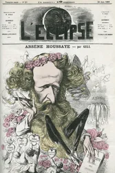 Arsène Housset dit Houssaye (1815-1896), homme de lettres français. Couverture dans "L