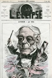 Auber Daniel-François-Esprit (1782-1871), musicien français. Couverture dans « L