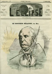 Auguste Nélaton (1807-1873), chirurgien français. Couverture dans "L