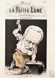 Caricature de Victor Hugo (1802-85) de la couverture de 