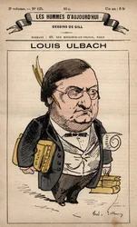 Caricature de Louis Ulbach (1822-1889) de 