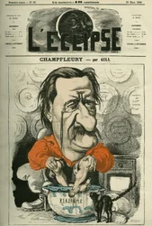Champfleury, Jules Husson dit (1821-1889), critique et romancier français. Couverture dans "L