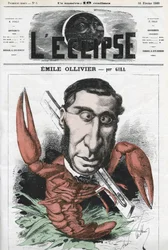 Emile Ollivier (1825-1913), homme politique français. Couverture dans « L