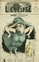 Emma Valendon dite Thérésa (1837-1913), chanteuse dans « Les Canards tyroliens » au Théâtre de la Gaîté. Couverture dans « L