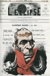 Louis Antoine Garnier-Pagès (1803-1878), politicien français. Couverture dans "L