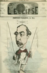 Lucien Anatole Prevost-Paradol (1829-1870), critique littéraire français. Couverture dans "L