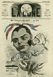 Portrait de Célestine Galli-Marié (Galli Marie) (1840-1905), chanteuse française pour l