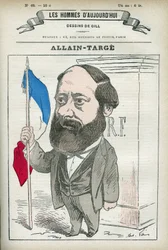 Portrait de François Allain-Targé (1832-1902), avocat, magistrat, journaliste et homme politique français, il fut ministre de l