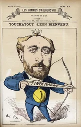 Portrait de Léon Bienvenu dit Touchatout (1835-1911), journaliste français et auteur de « L