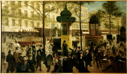 Esquisse pour un panorama du Boulevard Montmartre