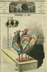 Les deux coqs sont couronnés. Couverture de « L