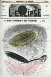 Pourquoi ne faisons-nous pas des crêpes ? illustration par Gill en réaction à la censure