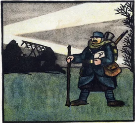 Première Guerre Mondiale 1914-1918 : Poilu. Portrait d