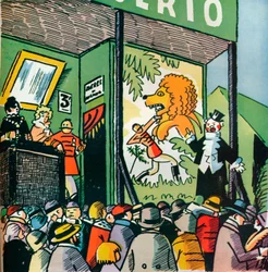 Illustration par André Hellé des Fables de La Fontaine, 1922, 1929